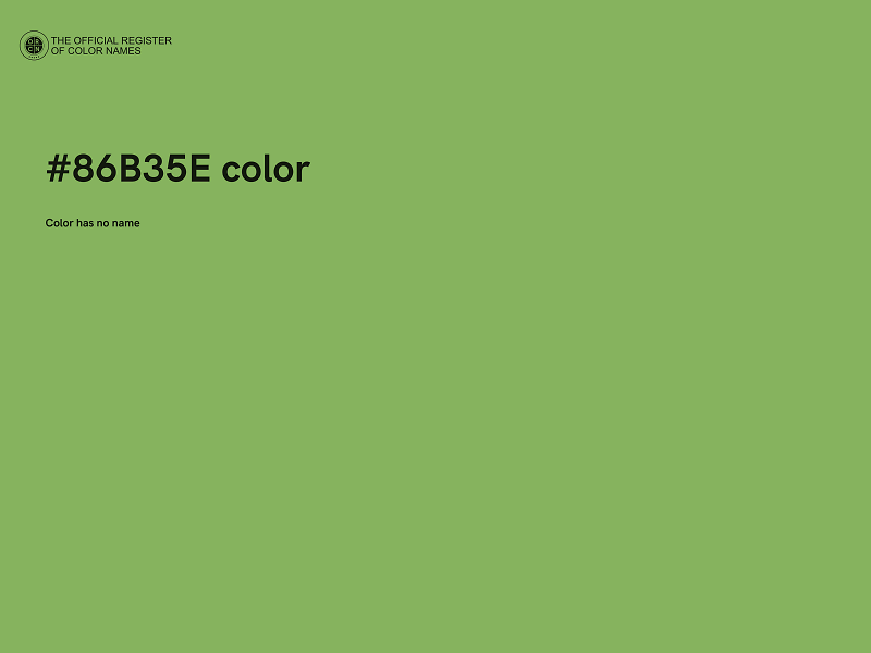 #86B35E color image