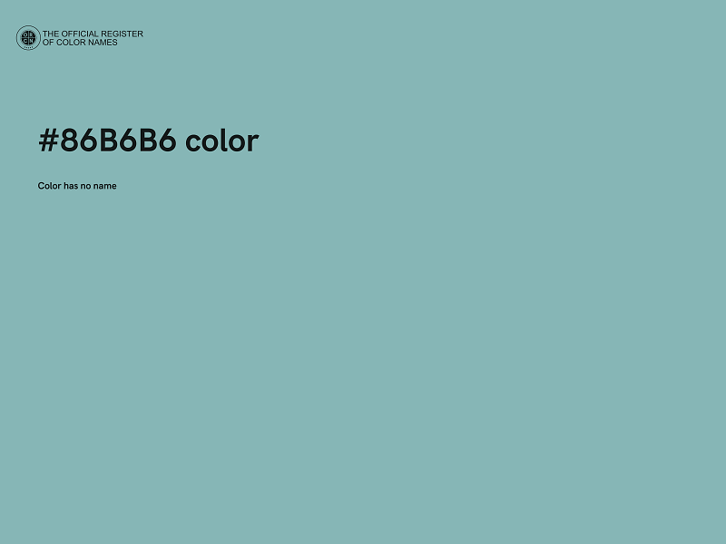 #86B6B6 color image