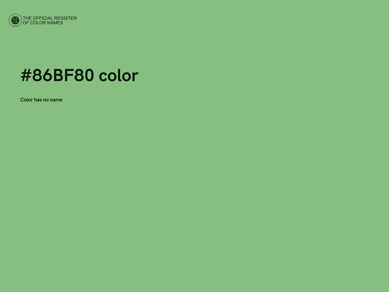 #86BF80 color image