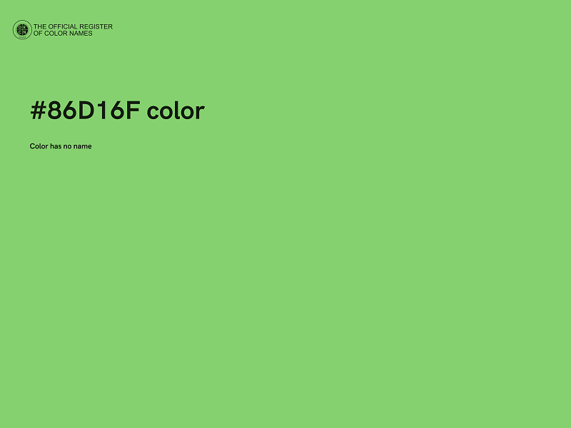 #86D16F color image