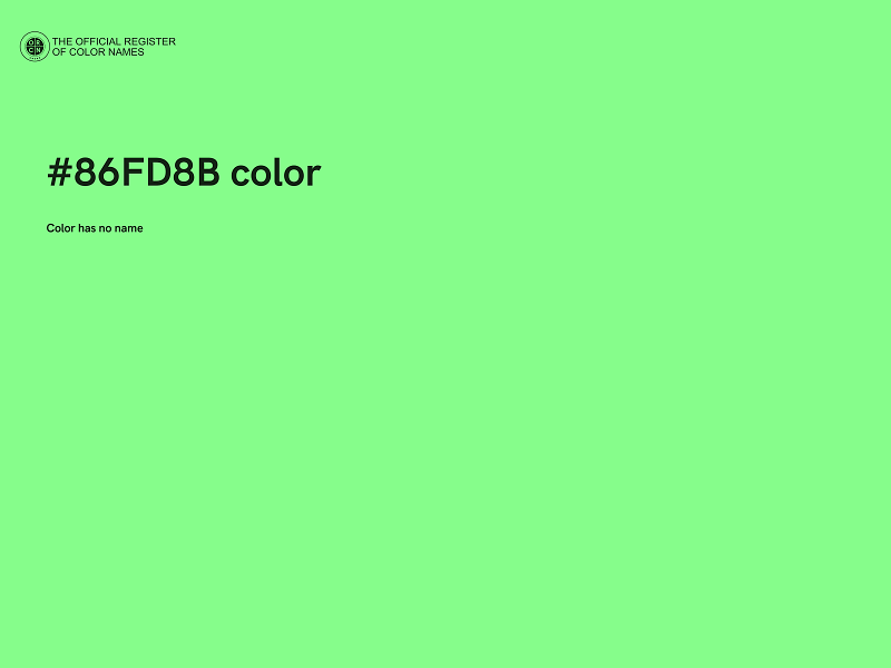 #86FD8B color image