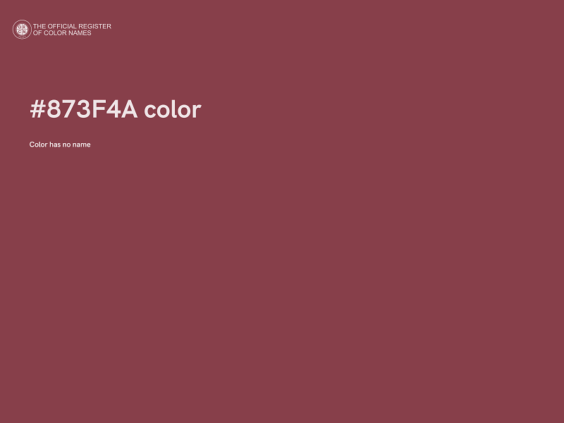 #873F4A color image