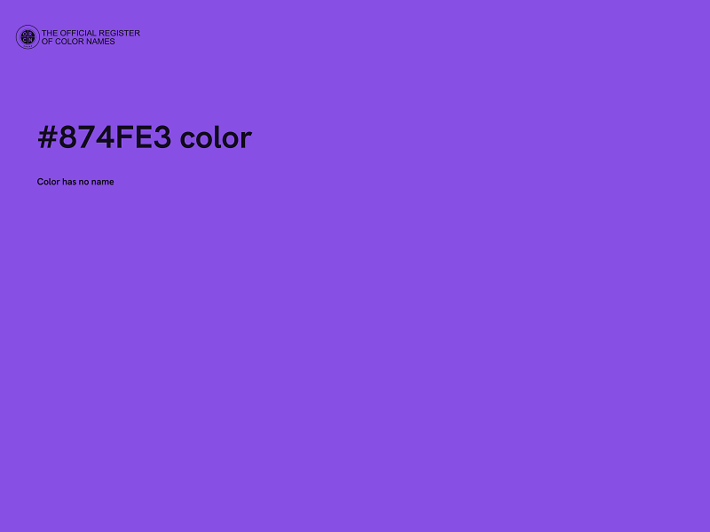 #874FE3 color image