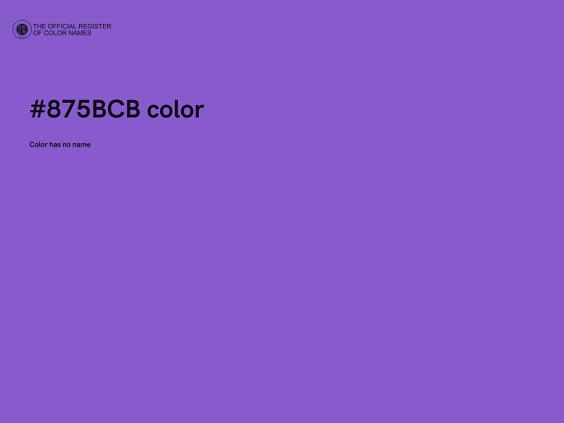 #875BCB color image