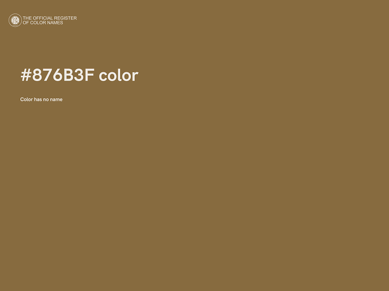 #876B3F color image