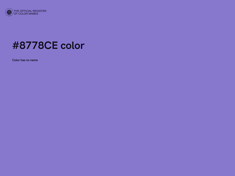 #8778CE color image