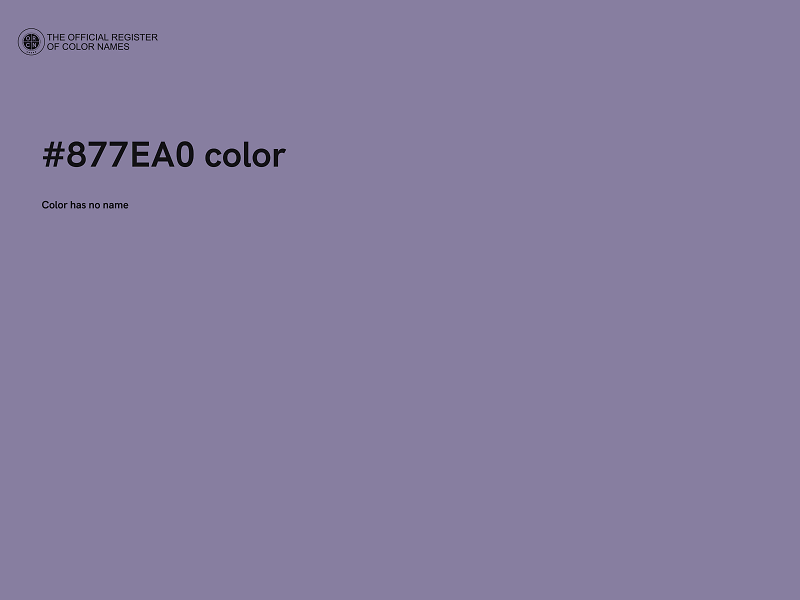 #877EA0 color image