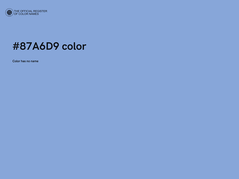 #87A6D9 color image