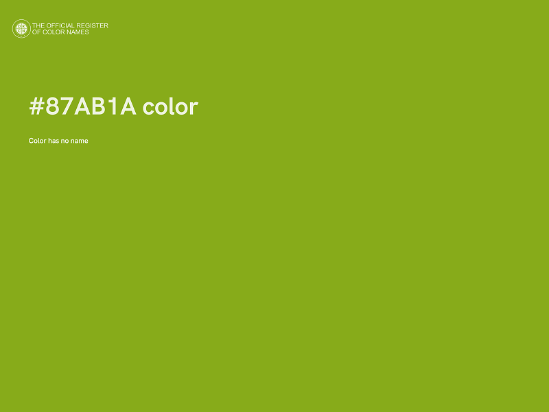 #87AB1A color image