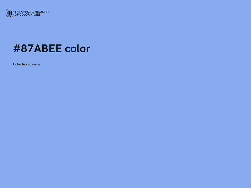 #87ABEE color image