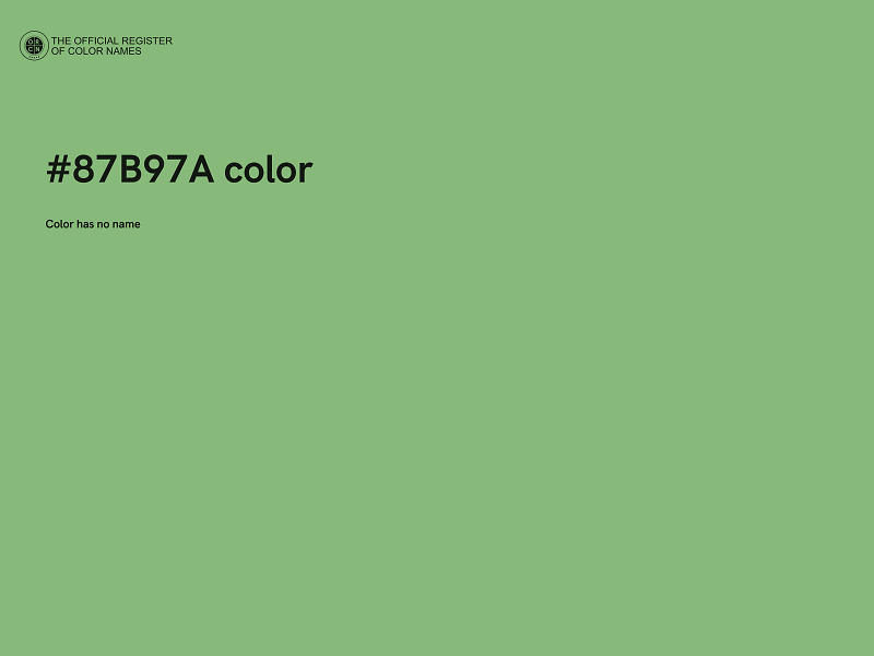 #87B97A color image