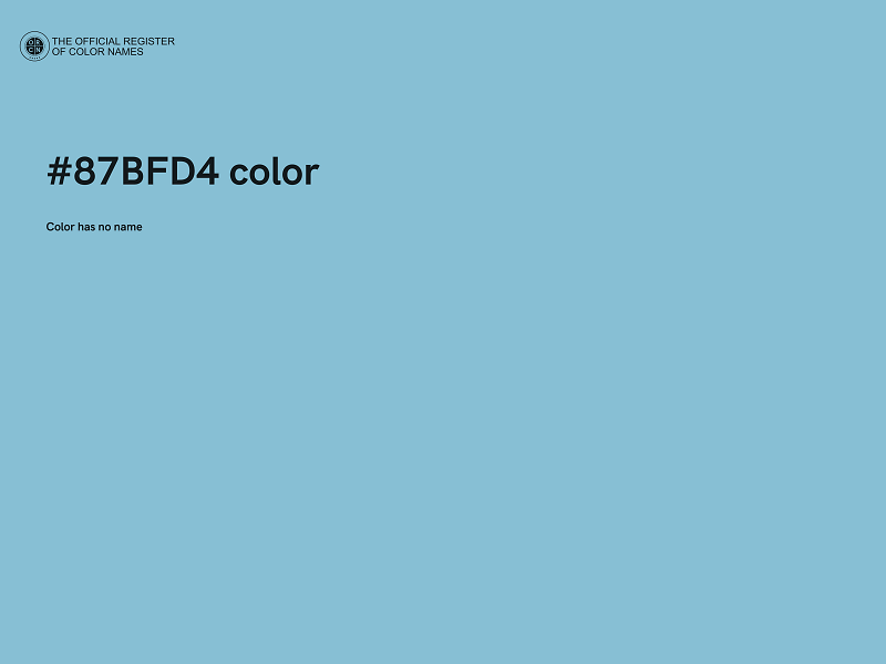 #87BFD4 color image