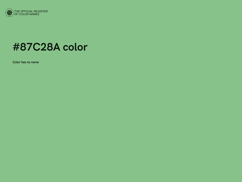 #87C28A color image