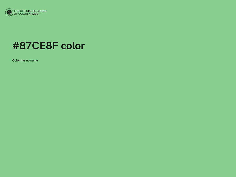 #87CE8F color image