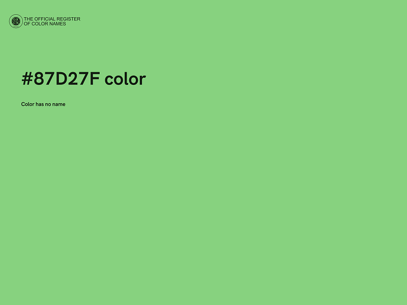 #87D27F color image