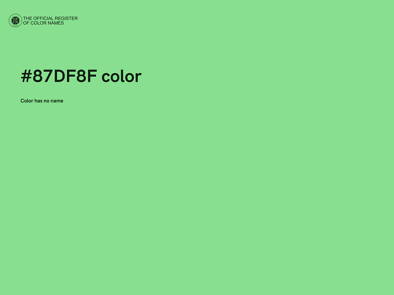 #87DF8F color image