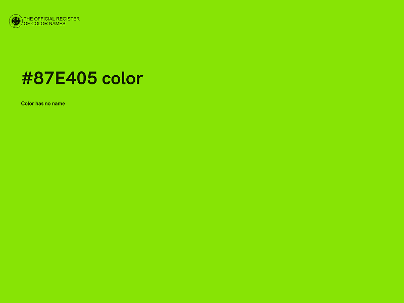 #87E405 color image