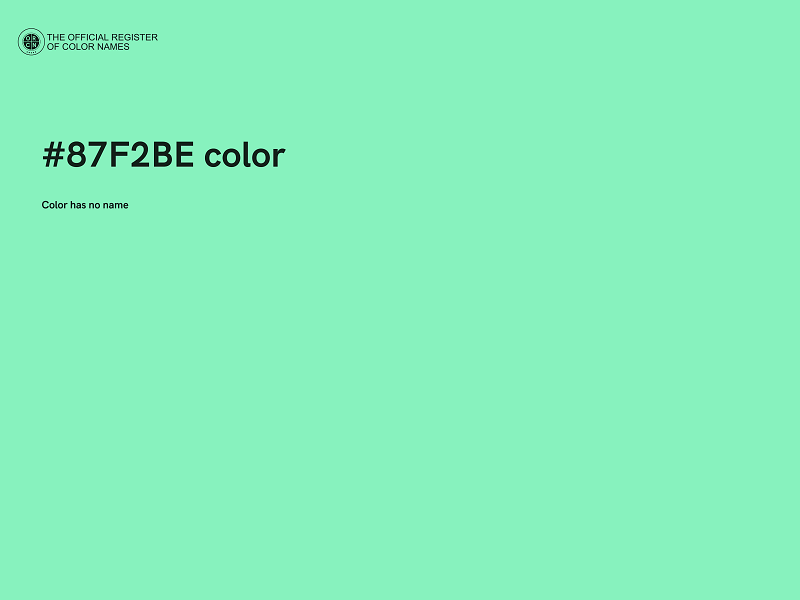 #87F2BE color image