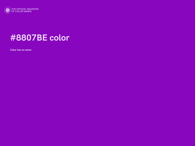 #8807BE color image