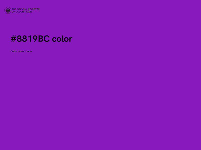 #8819BC color image