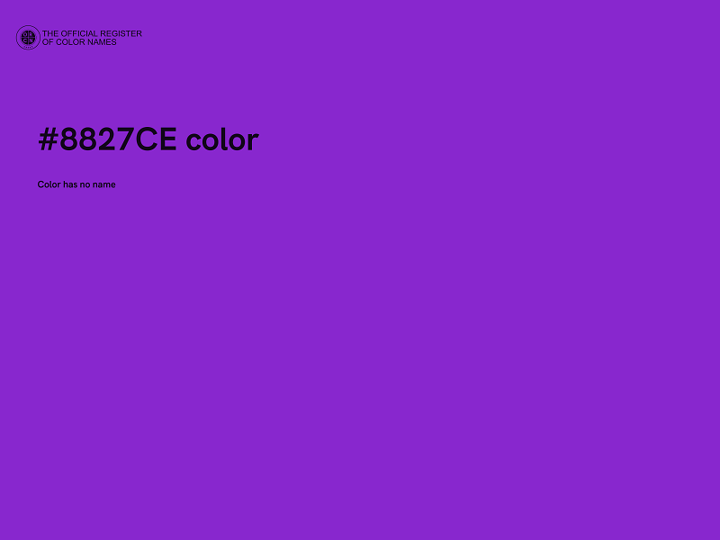 #8827CE color image