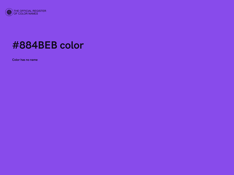 #884BEB color image