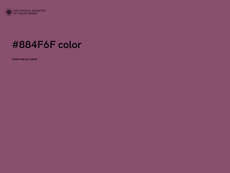 #884F6F color image