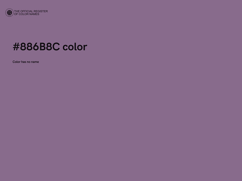 #886B8C color image