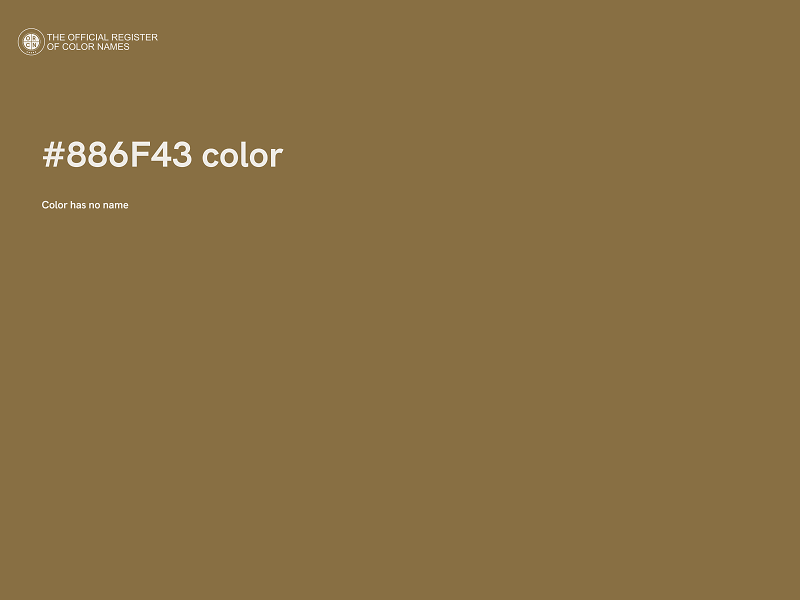 #886F43 color image