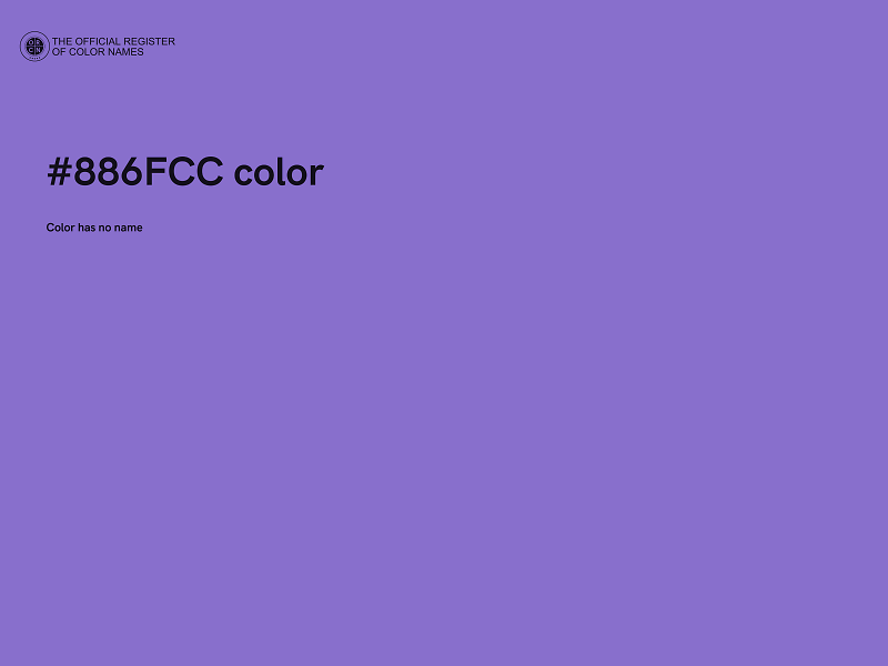 #886FCC color image