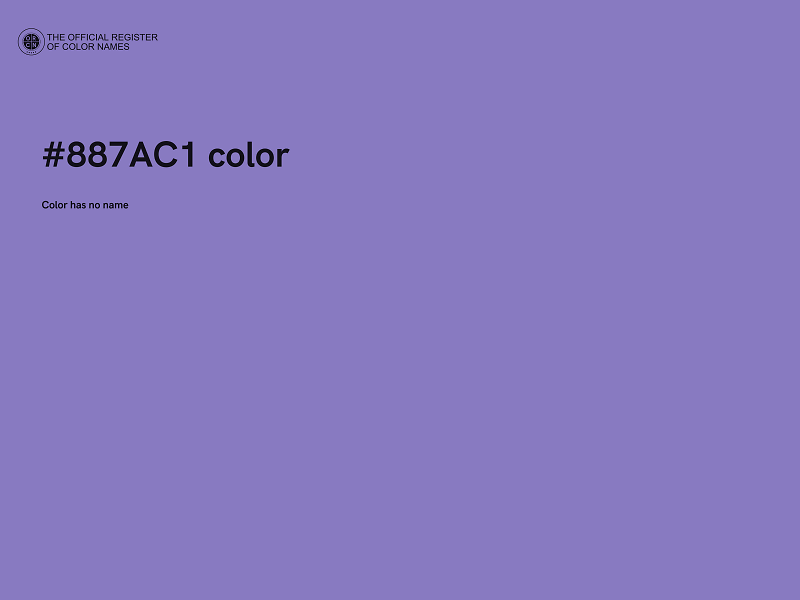 #887AC1 color image