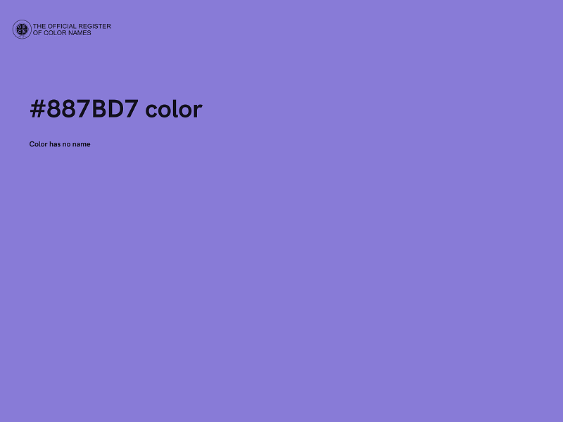 #887BD7 color image