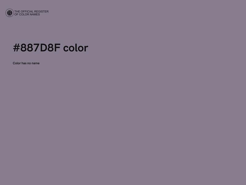 #887D8F color image