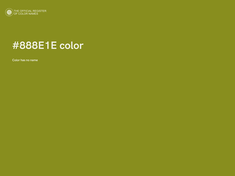 #888E1E color image