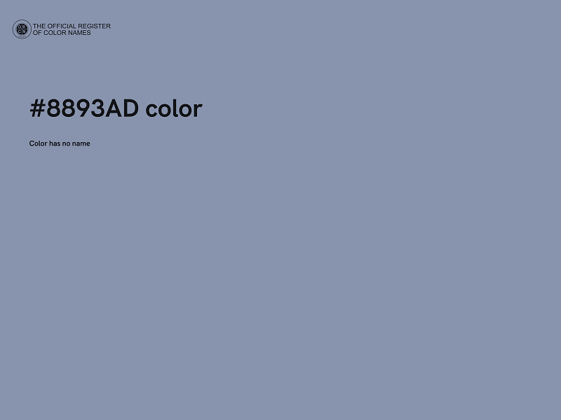 #8893AD color image