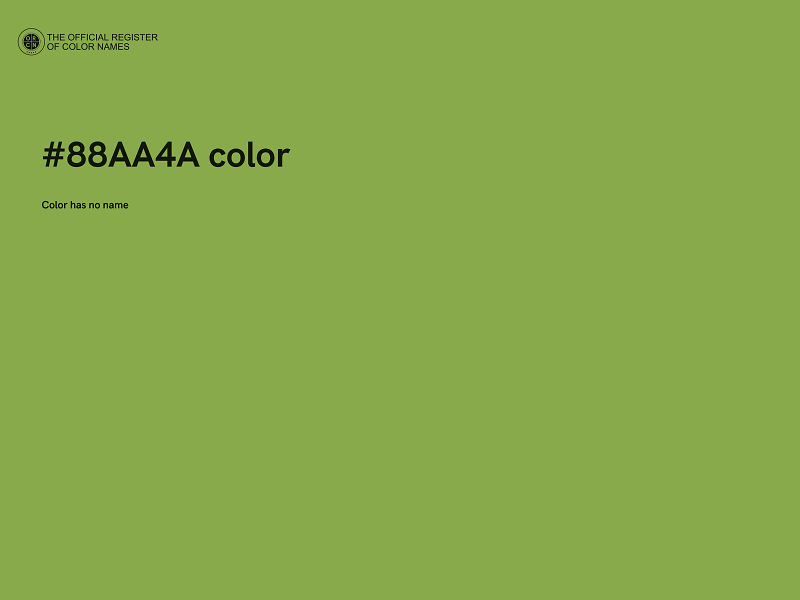 #88AA4A color image