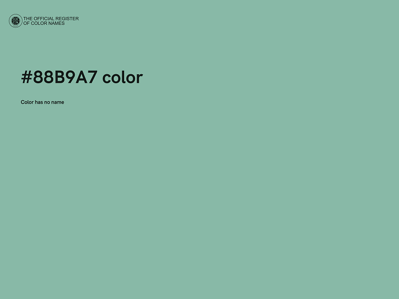 #88B9A7 color image