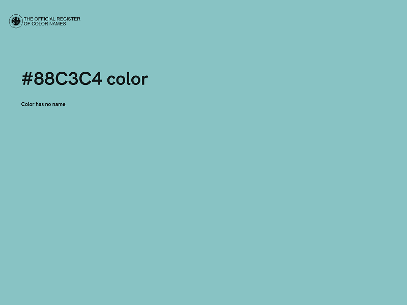 #88C3C4 color image