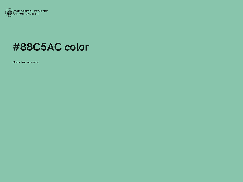 #88C5AC color image