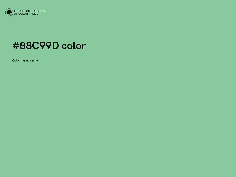 #88C99D color image