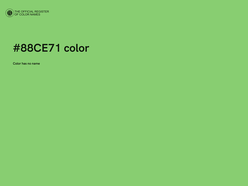 #88CE71 color image