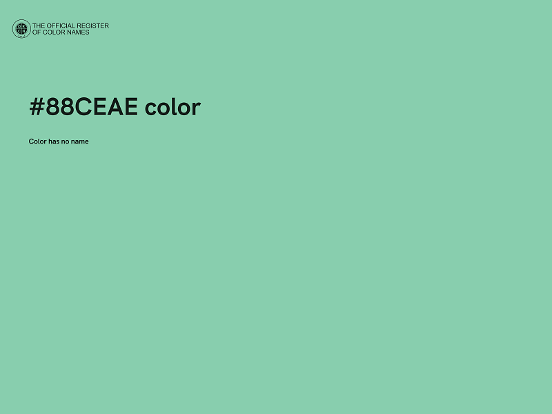 #88CEAE color image