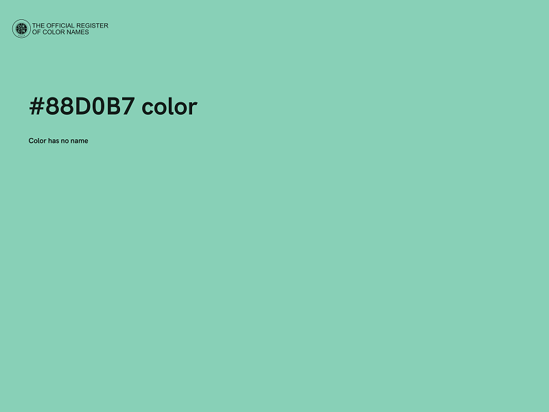 #88D0B7 color image