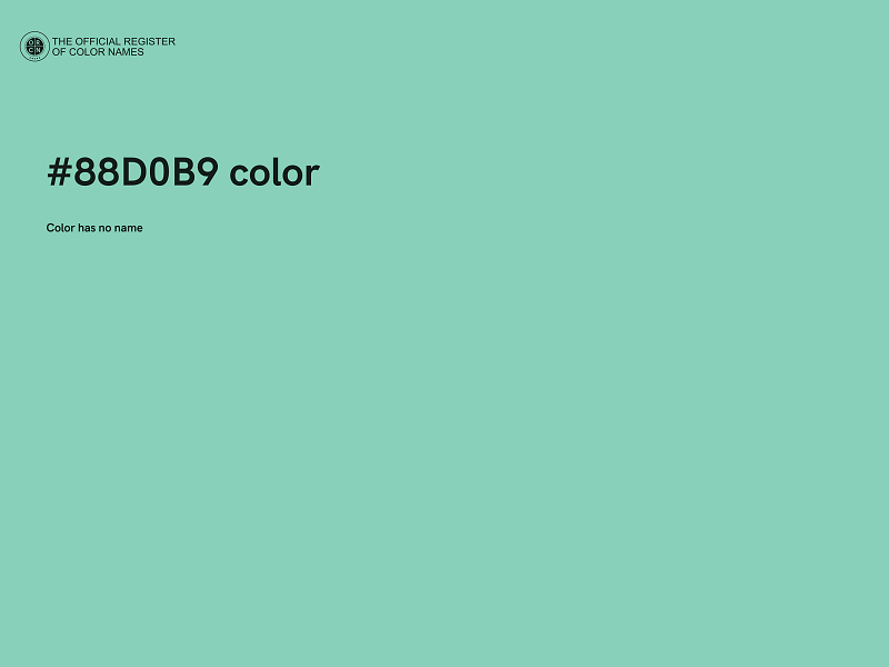 #88D0B9 color image