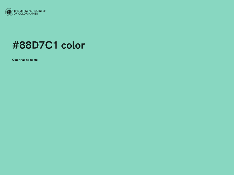 #88D7C1 color image