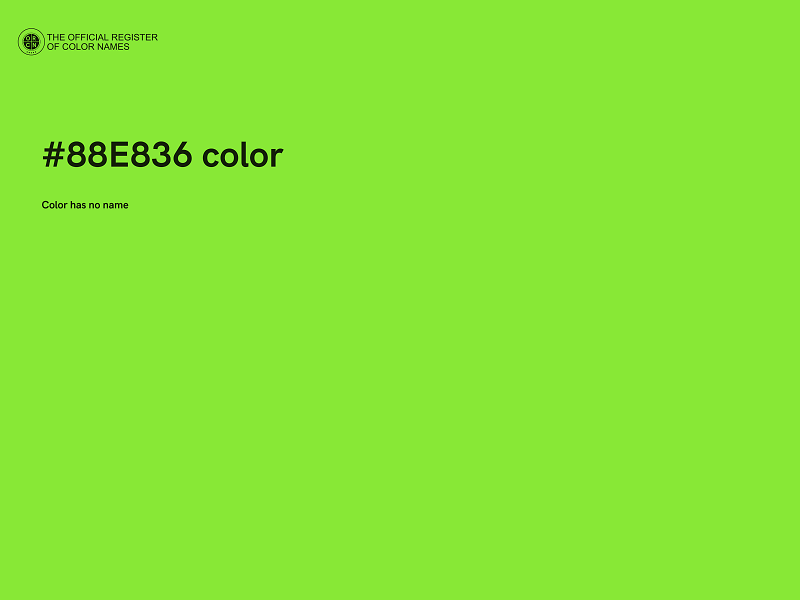 #88E836 color image