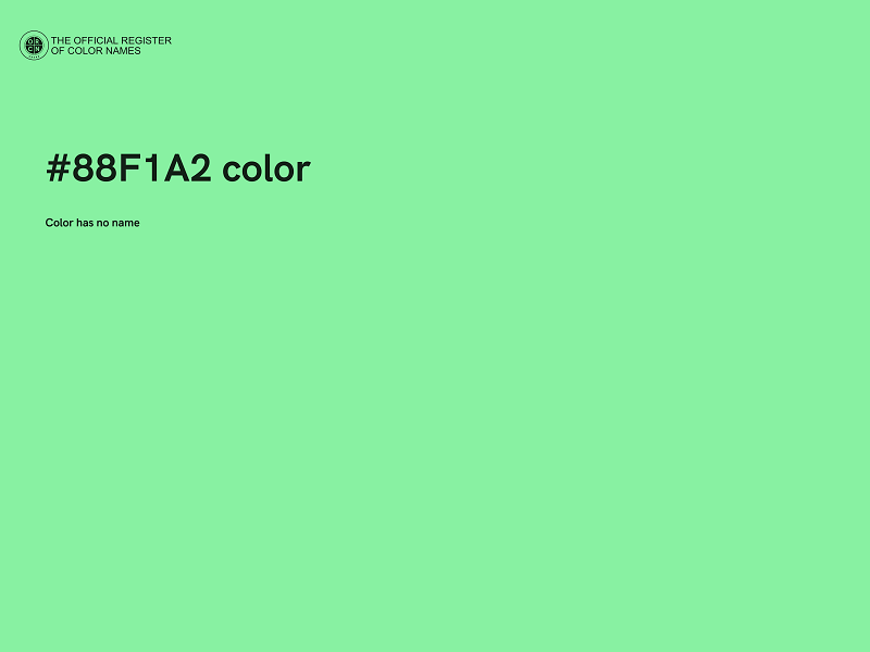 #88F1A2 color image