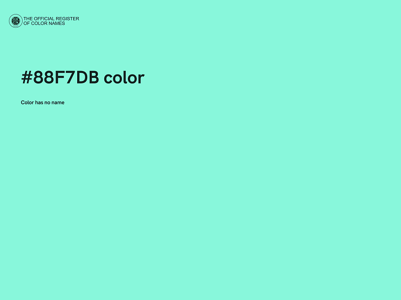 #88F7DB color image