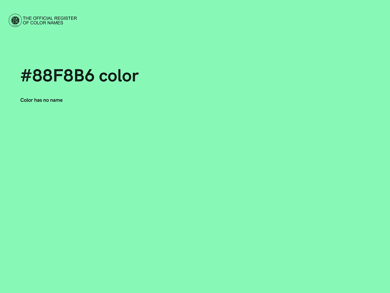 #88F8B6 color image