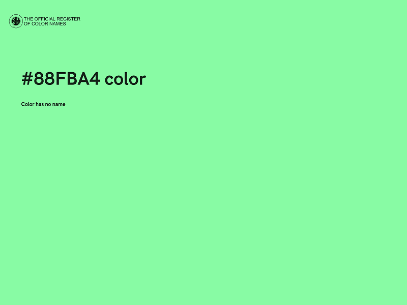 #88FBA4 color image